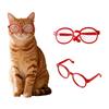 Pets Red Cats Glasses Lightweight Pets Eyewear Frame Cute Photography Accessories Decorative Prop For Cats And Tiny Animals