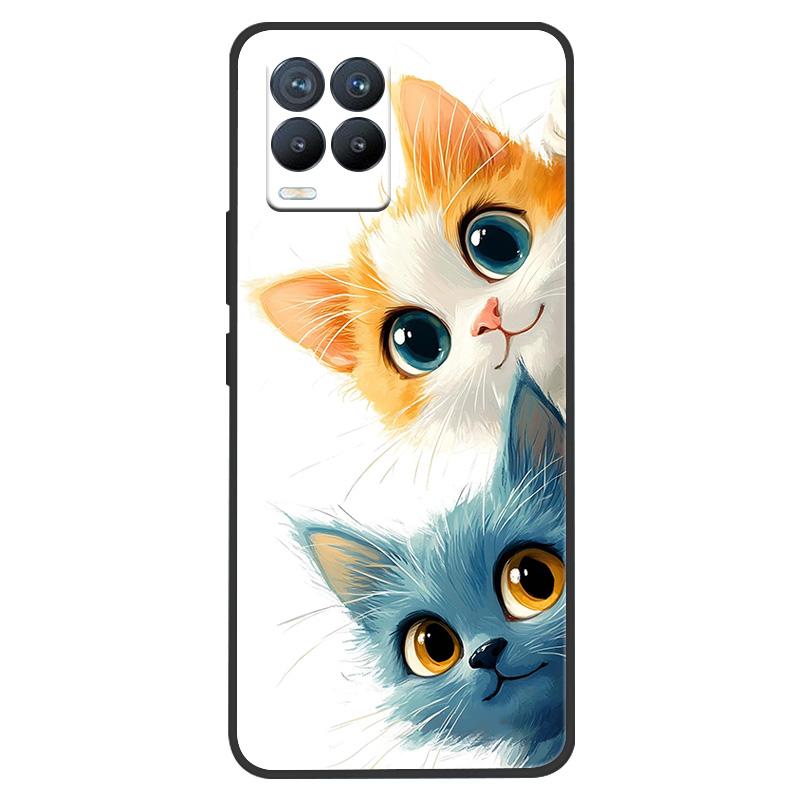 Funda para Realme 8 Pintura de Mármol Suave Mate Silicona Trasera para Realme 8 Pro 8i Realme8 4G RMX3085 Carcasa Completa para Teléfono Linda