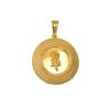 2026 Retro Niche Personalized 18K Gold Round Brand Lace Rose Necklace for Men and Women To Wear Pendant Gift