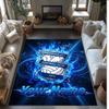 BIRMINGHAM CITY Football Printed Crystal Velvet Rug Non‑Slip Crystal Velvet Carpet For Sofa Bedroom Indoor Home Decoration