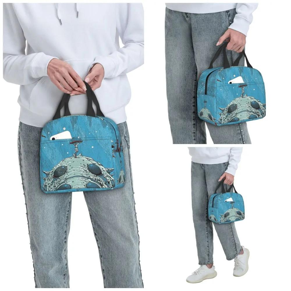 Nausicaa Of The Valley Of The Wind Anime Insulated Lunch Bag Cooler Thermal Food Box Tote Leakproof Lunch Boxes Container