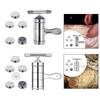 Pasta Maker Handheld Spaghetti Stainless Steel Lasagna Multipurpose Manual with Pasta Shapes Gadget Ramen Noodle Press Machine