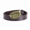 Stylish Men's Retro Full Grain Cowhide Belt with Smooth Buckle