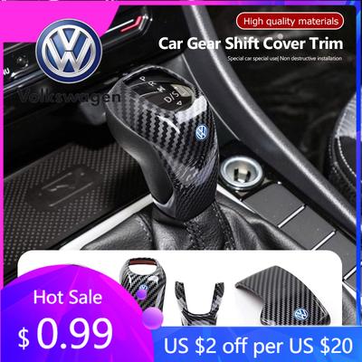 2026 Hot For Volkswagen VW High Quality Car Shift Handle Cover Gear Shifter Decor Shell For VW GTI Polo Golf Passat Tiguan Arteo