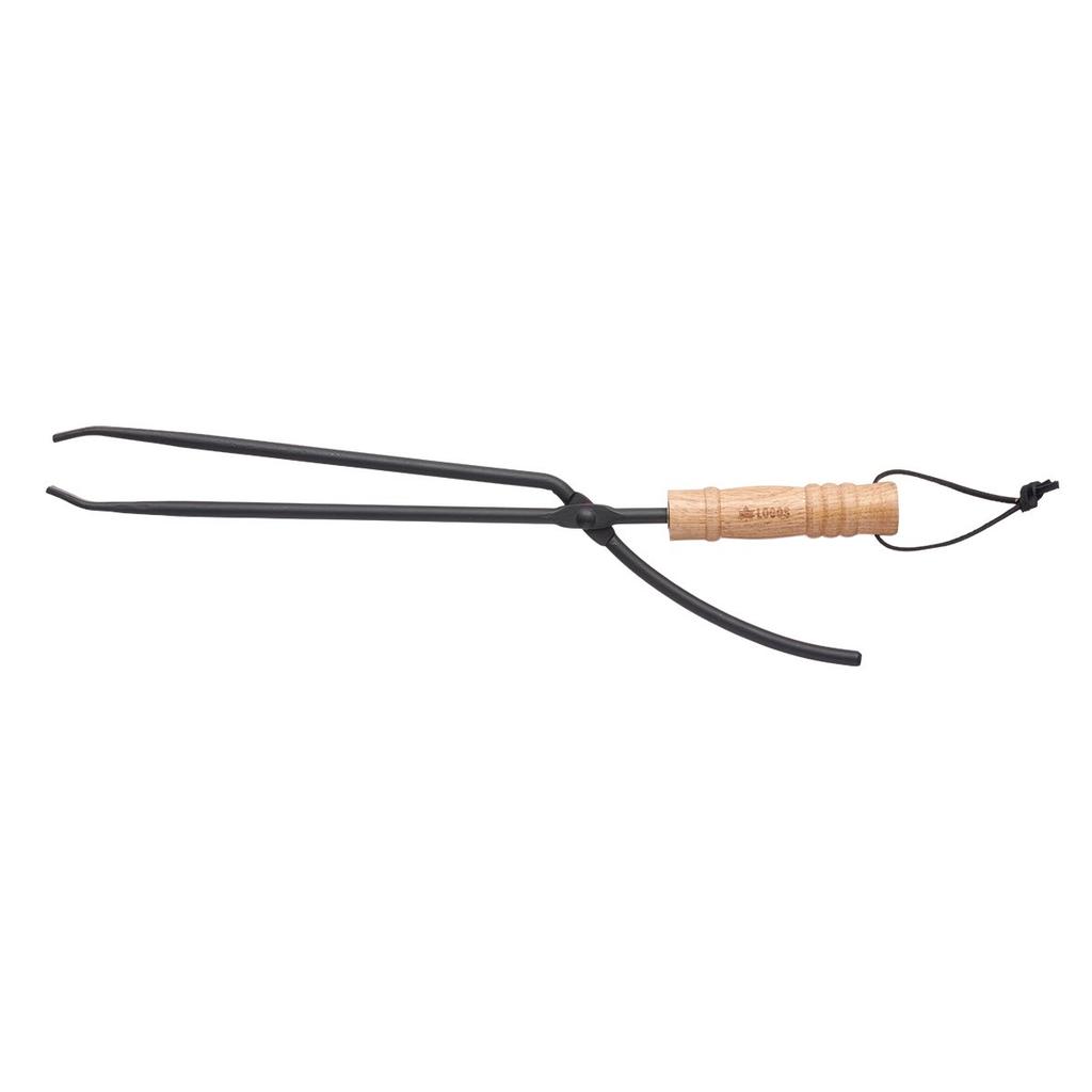 LOGOS Easy Firewood Tongs Fire Pit Charcoal Barbecue Use