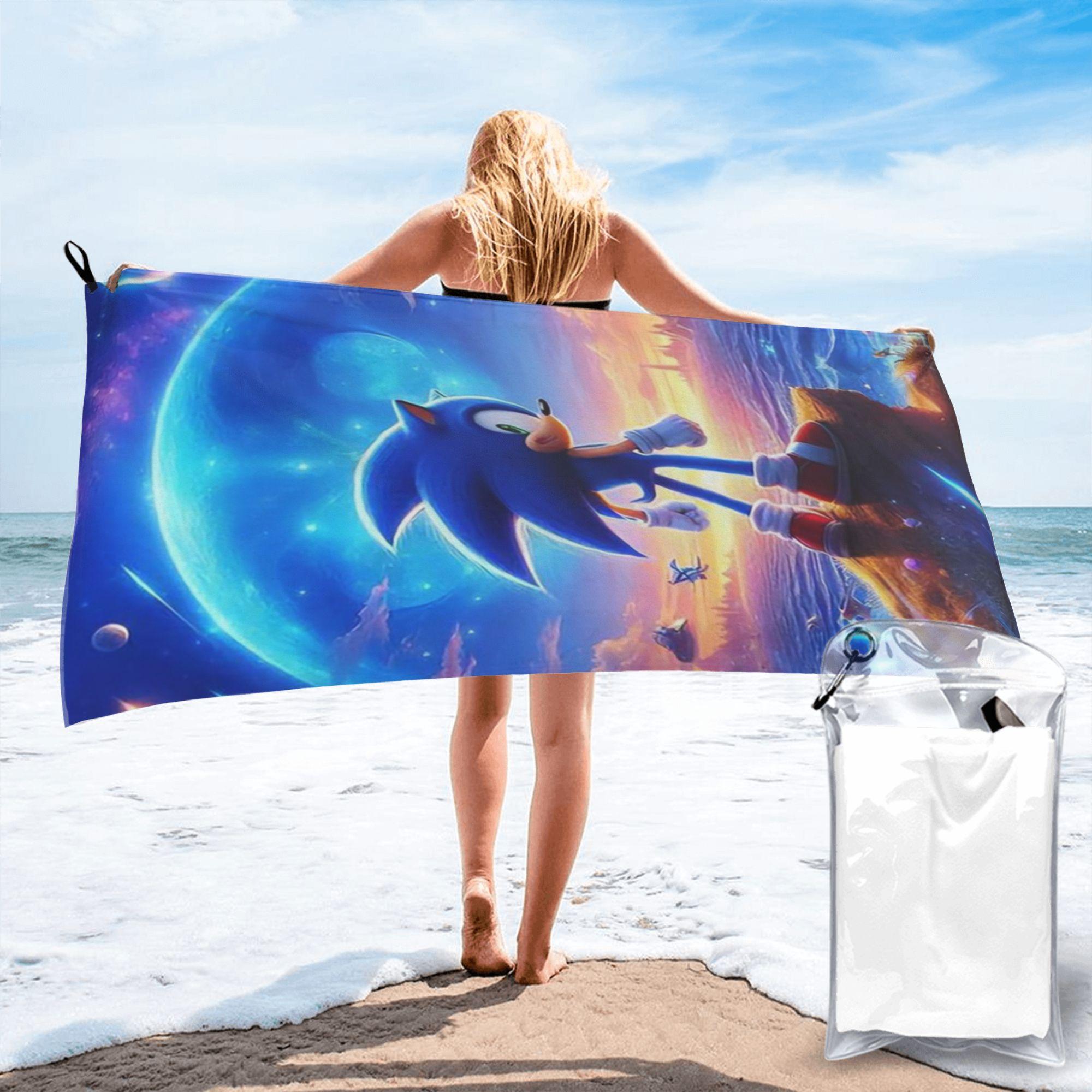 

Shadow The Hedgehog Beach Towel Soft Microfiber Quick Dry Absorbent Quick Towels For Yoga W30*H60(CM)