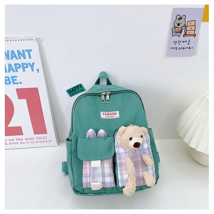 Adorable Cartoon Bear Rabbit Kids Backpack Ideal For Preschool Boys Girls Ages 3-6 Breathable And Durable Nylon