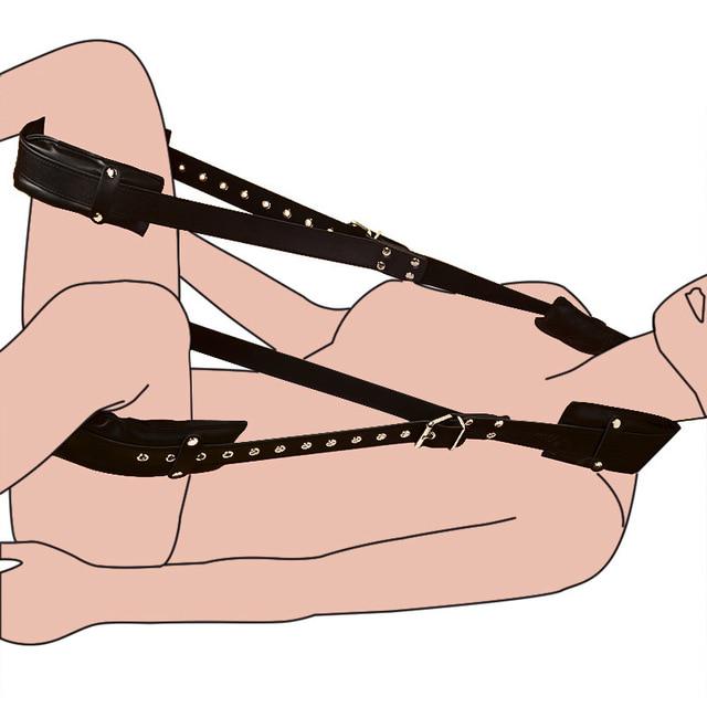 Sex-Bondage-Set, Fesseln, Handschellen, Nackenkissen, Fußfessel, Erotikspiele, BDSM-Spielzeug für Paare