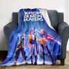 1pc KPop Demon Hunters16 Blanket, Gift, for Men and Women, Soft Blanket, Good for Sofa Bed Couch Travel, Lightweight Flannel Blanket