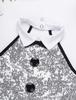 Girls Kids Shiny Sequins Modern Jazz Dance Outfit Ballet Tutu Dress Stage Performance Dancing Costume