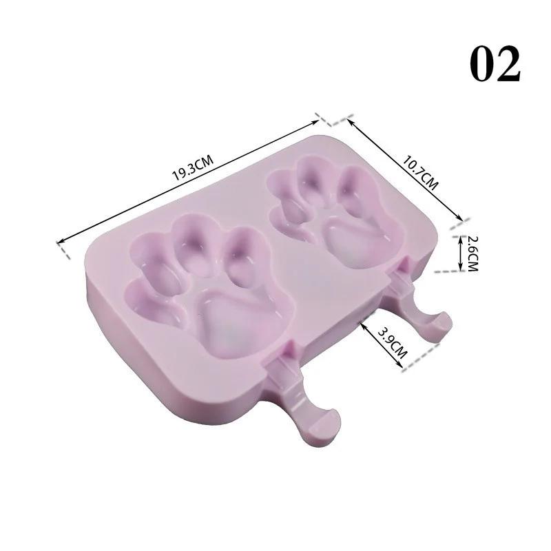 Forme de casă făcute manual Silicon Formă de înghețată Tije de gheață Forme Siamese cu Capac DIY Desen Animat Imagine Drăguță Ustensile de Bucătărie