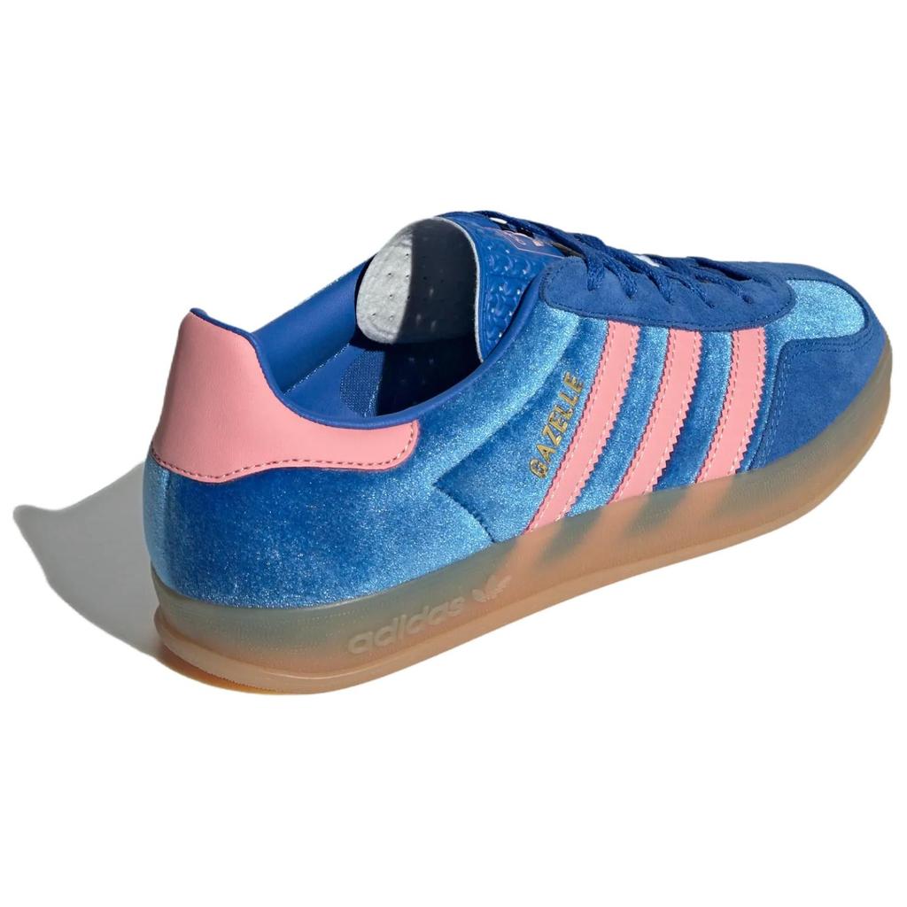 adidas Gazelle Indoor Blue Semi Pink Velvet Women Sneakers Semi-Pink-Spark Gum IG6785
