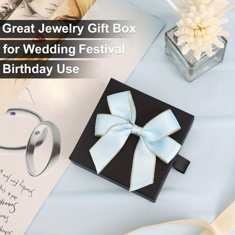 8pcs Kraft Paper Jewelry Gift Boxes Storage Containers with Lids Cardboard Jewelry Boxes for Necklace Ring Earring Display Box