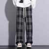 NASA MARVEL Men's Plaid Loose Fit Wide-Leg Casual Pants