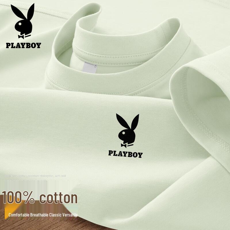 PLAYBOY Men s 2026 Casual Breathable Short-Sleeve T-Shirt L