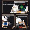 Creative Expert Space Panda Half Mecha Astronaut Building Block Cute Animals Panda Bear Display Model Toy Gift for Adults Kids