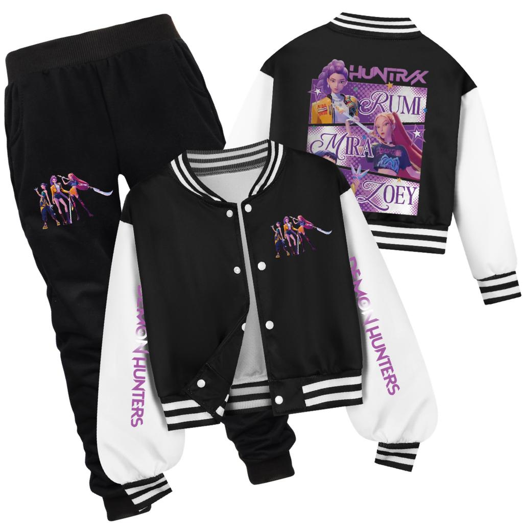 Conjunto de Uniforme de Béisbol Corto Infantil Kpop Witch Hunters Primavera y Otoño