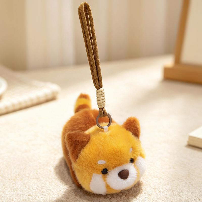 Cute Cartoon Animal Plush Toys Soft Stuffed Doll Pendant Key Chain Bear Dog Duck Kitten Lovely Gift For Girls Boys Birthday Xmas