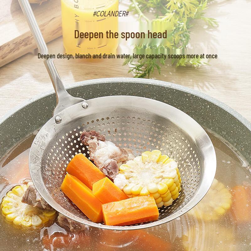 Jing Zhifeng Thickened 304 Stainless Steel Strainer & Skimmer 3-Pack
