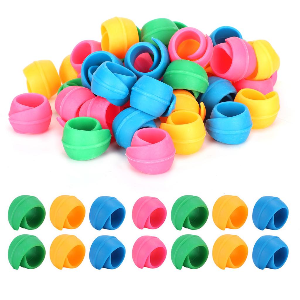 48Pcs Silicone Thread Spools Saver Huggers Bobbin Holder Organizer for Sewing Machine