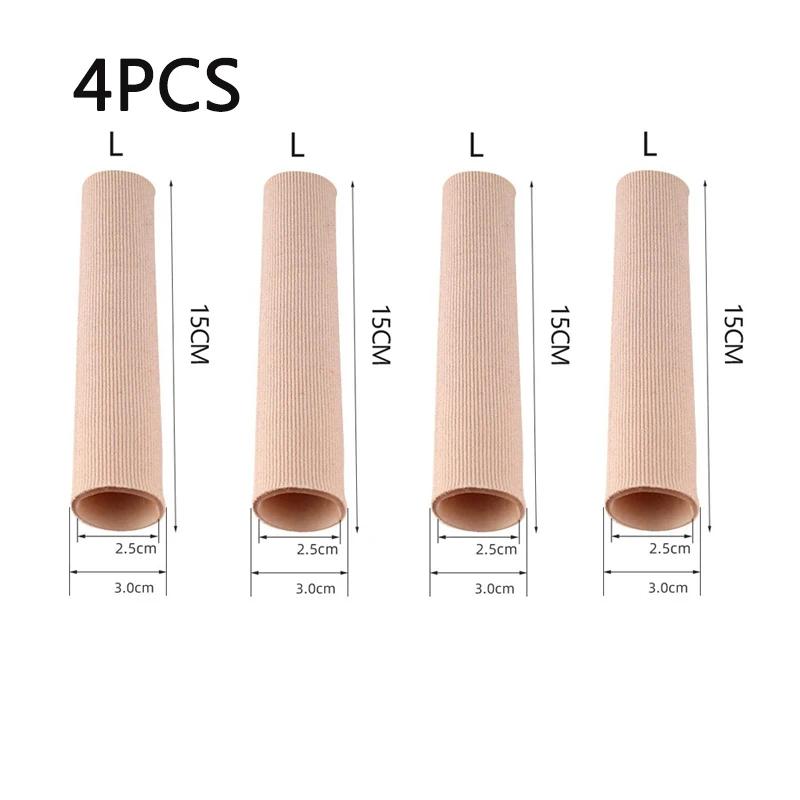 1/2/4Pcs Silicone Cover Cut Fabric Toe Separator Spacer Tube Sleeve Caps Valgus Corrector Hammer Protector Finger Foot Care