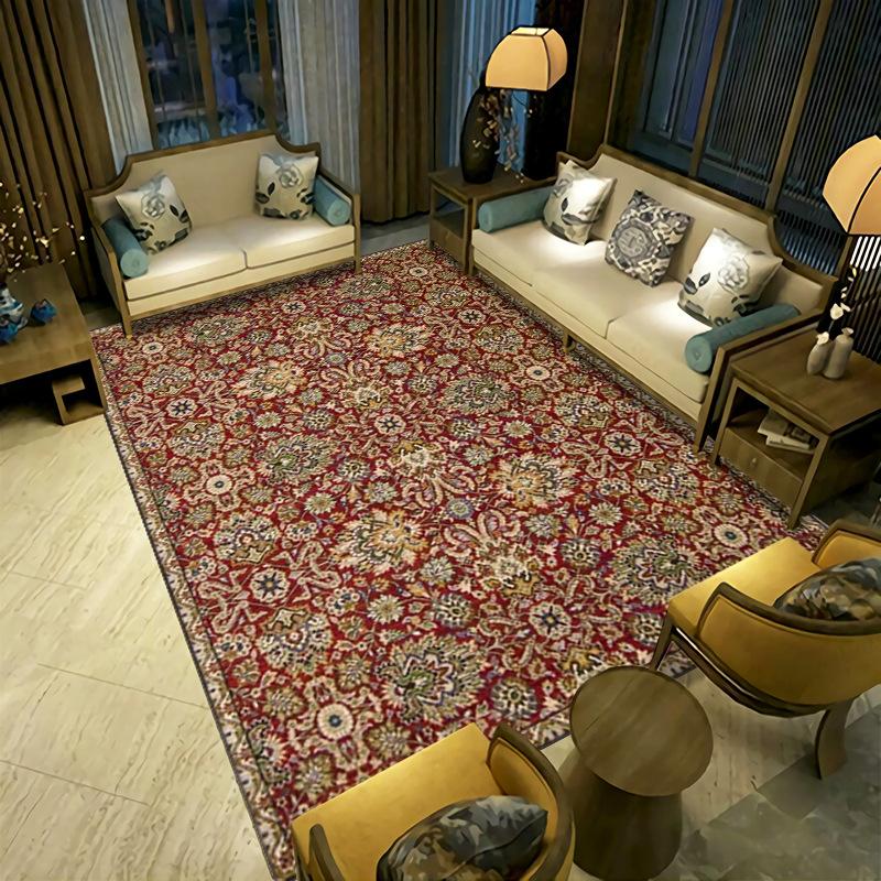 New Chinese Style Living Room Carpet Simple Coffee Table Sofa Floor Mat Bedside Carpet Easy To Maintain