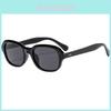 Fashion Black Frame Square Sunglasses With Uv400 Protection For Outdoor Activities