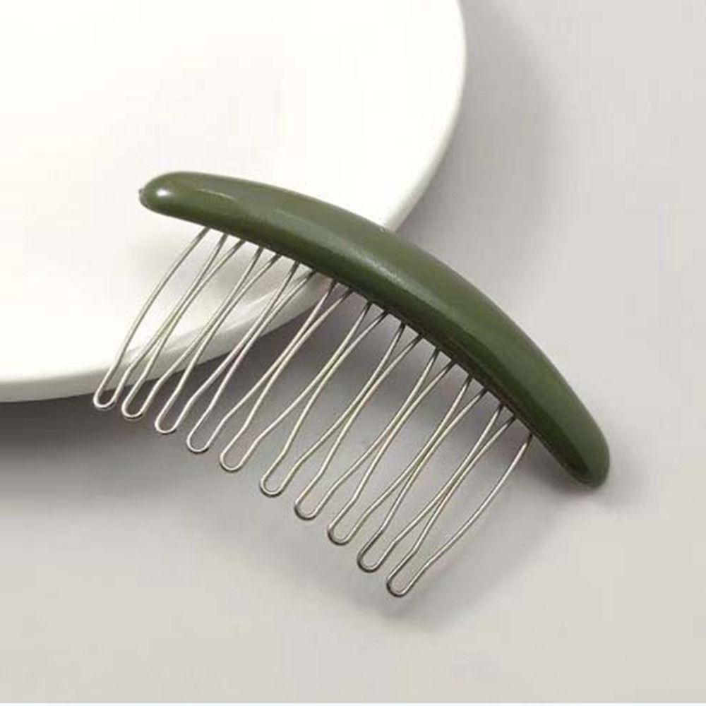 Side Clip Hair Comb Clip Candy Color Hair Clip Broken Hair Clip  Female Hair Accessories