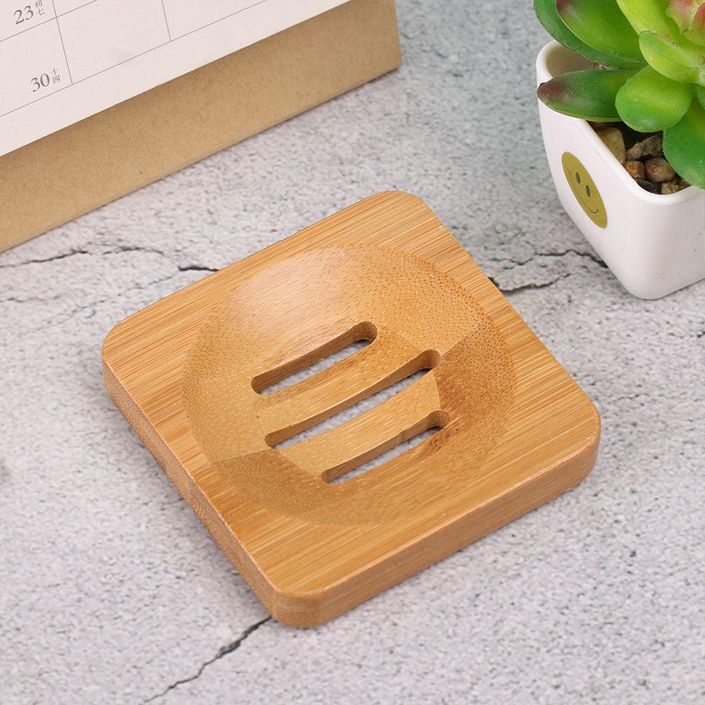 Durable Bamboo Wood Soap Dish Box Portable Home Soap Tray Container Bathroom Wash Shower Toilet Bamboo Box