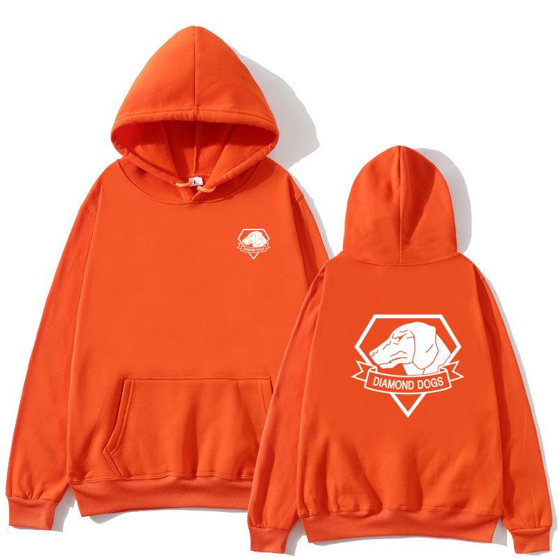 Metal Gear Solid V 5 Diamond Dogs Printed Pattern Hoodie Sportswear Autumn/Winter Men's/Women's Casual Street Harajuku Y2K