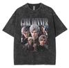 Funny Girl Dinner Caleb Graphic Tee Shirt Love and Deepspace Novelty Cotton T Shirts Fashion High Quality Vintage Washed T-Shirt