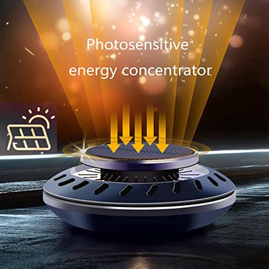 Osvěžovač vzduchu do auta Aromaterapie Solární rotační olejový difuzér Dekorace do auta Domácí kancelář Auto na jeden den 1 ks bukové vločky + 2 láhve kolínské Es