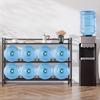 VEVOR Water Jug Holder, 3 Tiers 4 Rows 11 L and 19 L Water Bottle Holder for 8 Bottles, Heavy Duty Jug Rack Organizer with Storage Shelf