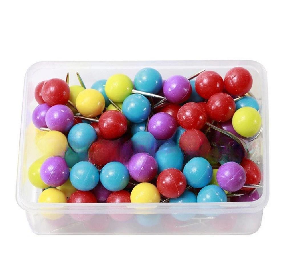 Sewing Patchwork Tools: Plum Blossom Flower Pattern Positioning Pins, 50pcs or 100pcs per Box