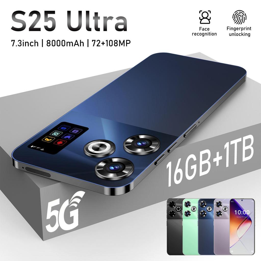 Smartphone S25 Schermo Ultra HD con 16GB+1TB di Memoria