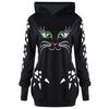 Women Hooded Cat Style Casual Sweatshirt Long Sleeve Pullover
