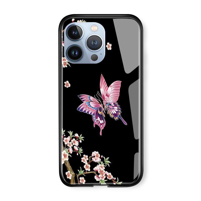 Tempered Glass Phone Case For iPhone 11 12 13 14 15 16 17 Redmi 10 12 14C Note10 Note14 Xiaomi 11Lite PocoC75 Soft Edge Shockproof Smooth Shell