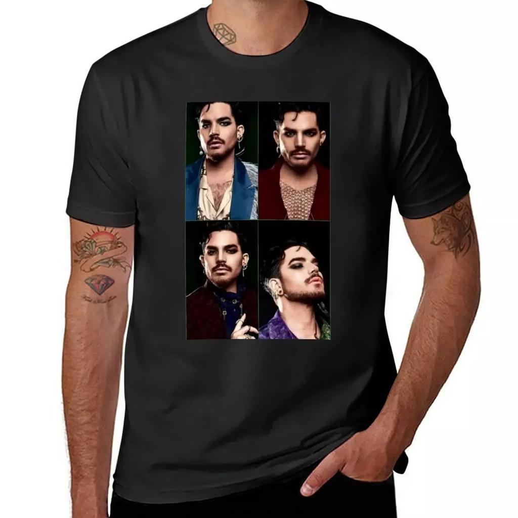 Rockstar Adam Lambert T-Shirt blacks plus sizes animal prinfor boys workout shirts for men
