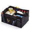 New Car Trunk Backseat Organizer Waterproof Oxford Cloth Trunk Storage Organizer Collapsible Multi Compartment Trunk Organizer