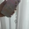 Four-leaf clover beaded cell phone lucky keychain clover phone strap
