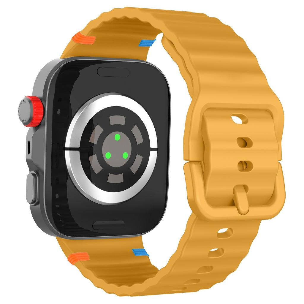 Silikon Uhrenarmband für Huawei Watch Fit 4 Pro/Fit 4/Fit 3 Design mit Wellennähten Handgelenkband