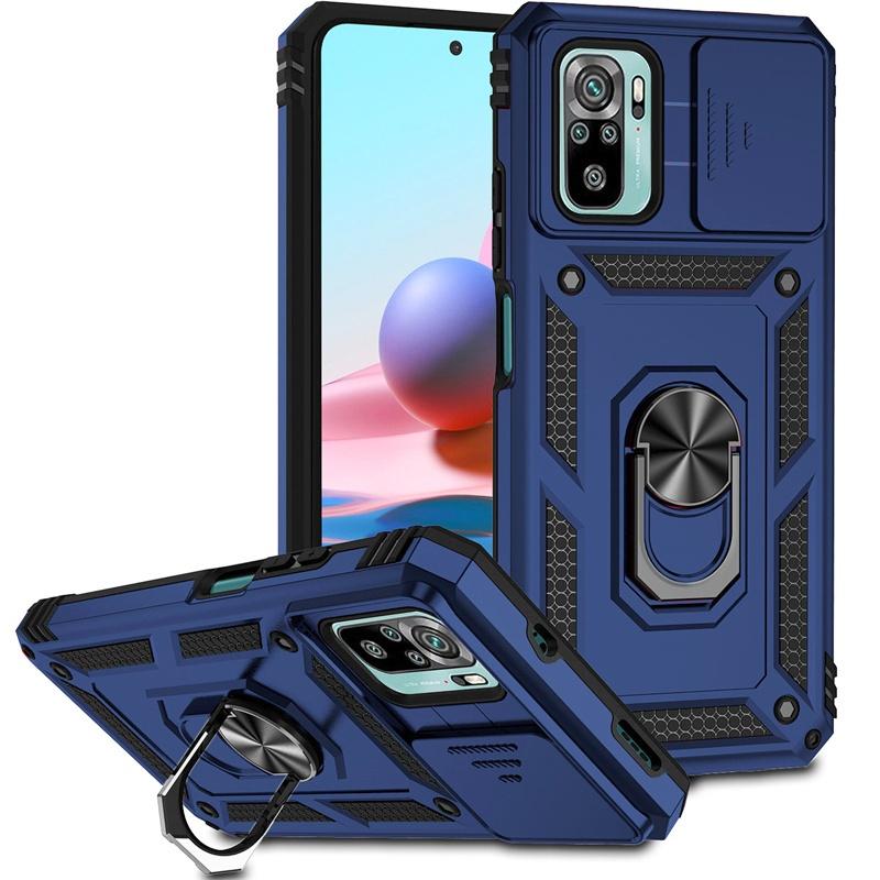 For Xiaomi Redmi Note 10 10s 4G Case Magnetic Holder Ring Armor Funda For Redmi Note 10 Pro Max Note10 10C Lens Protector Cover