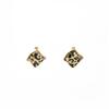 Retro Gold Irregular Leopard Print Square Wave Stud Earrings Light Luxury High-End Autumn And Winter Spice Girl Earrings