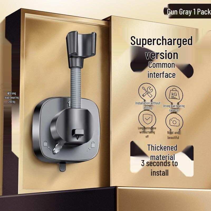 Universal No-Drill Suction Cup Shower Head Holder