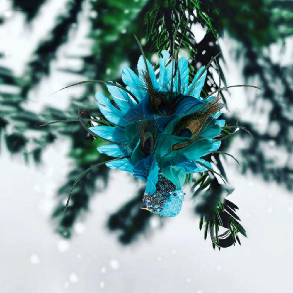 

3D Simulated Three-dimensional Peacock Decorative Peacock Christmas Ornament New Year