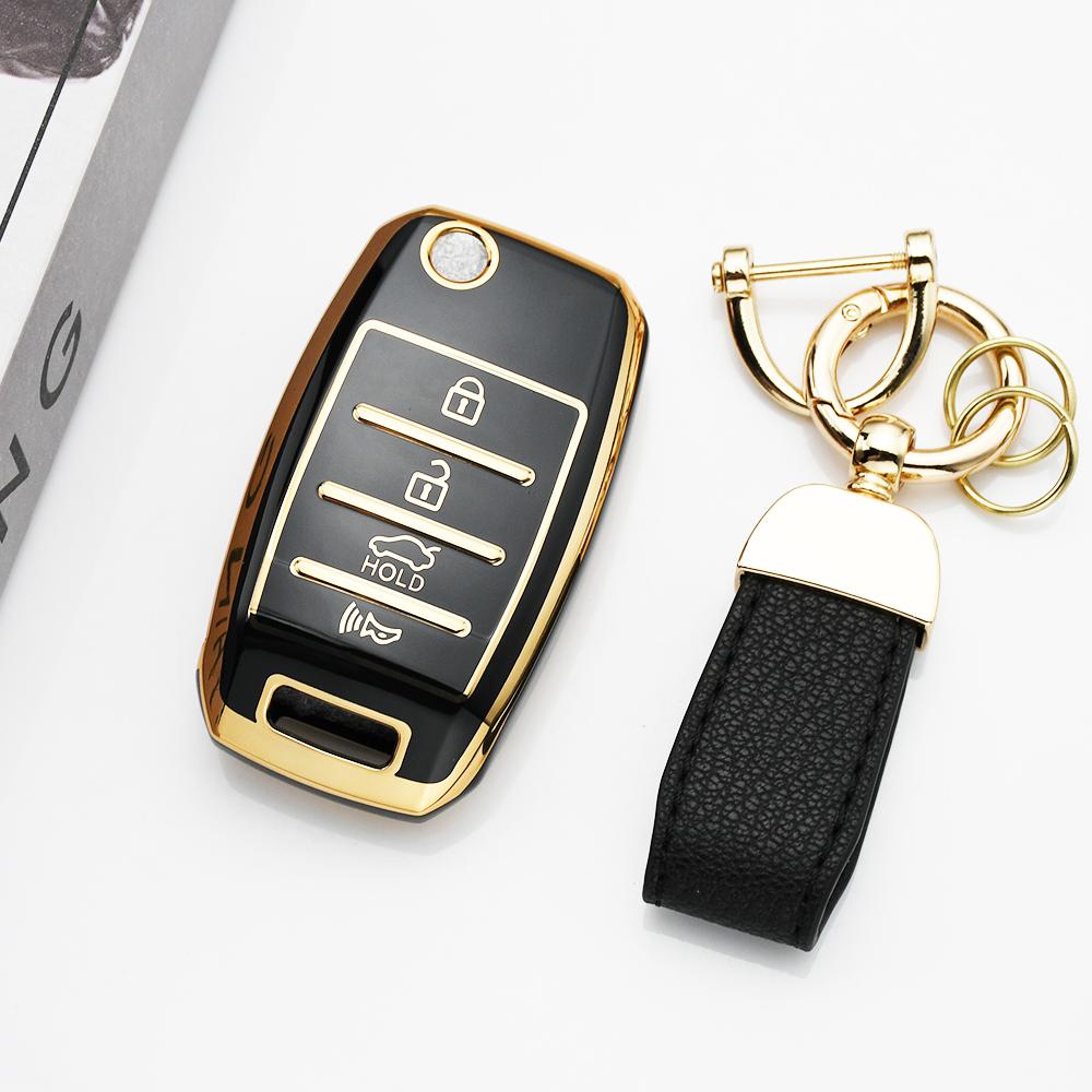 Fashion Tpu Remote Keyless Case Flip Folding Car Key Cover For Kia Ceed Sorento Cerato K2 K3 K4 K5 Sid Rio Soul Sportage