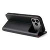 FIERRE SHANN For iPhone 17 Pro Case PU Leather Flip Stand Wallet Phone Cover