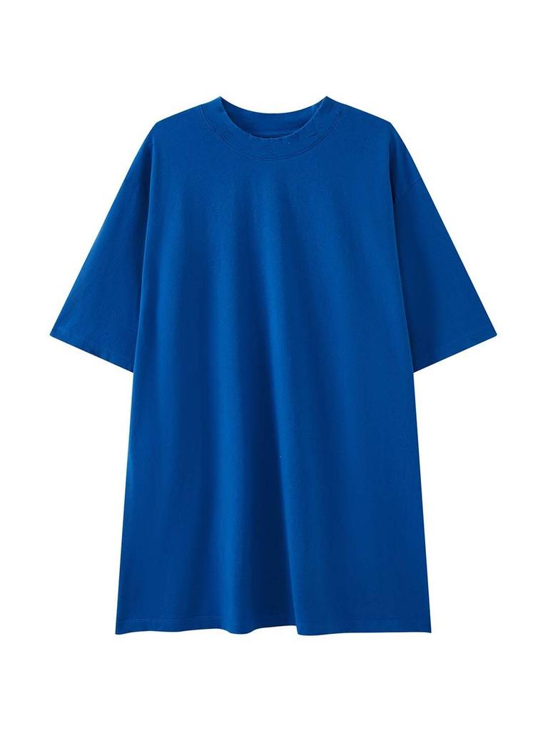 Paris Oversize T Shirt With Spliced Design For Casual Daily Wear