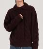 Beoteunseoul Wool Blend Collar Classic Soft Knit (Burgundy)