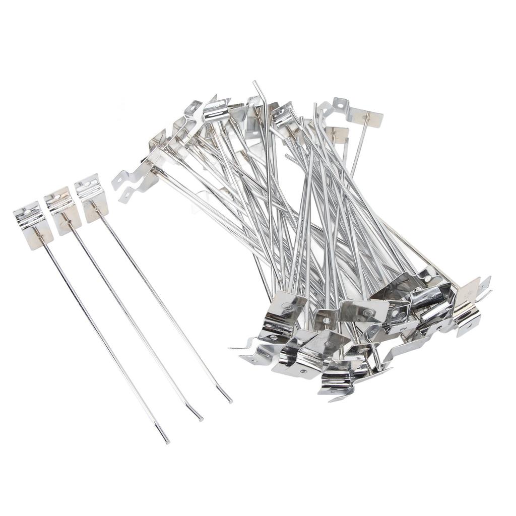 50PCS Slot Board Hook 20cm 3.3mm Aluminum Alloy Slat Wall Hanging Hook for Home Shopping Mall